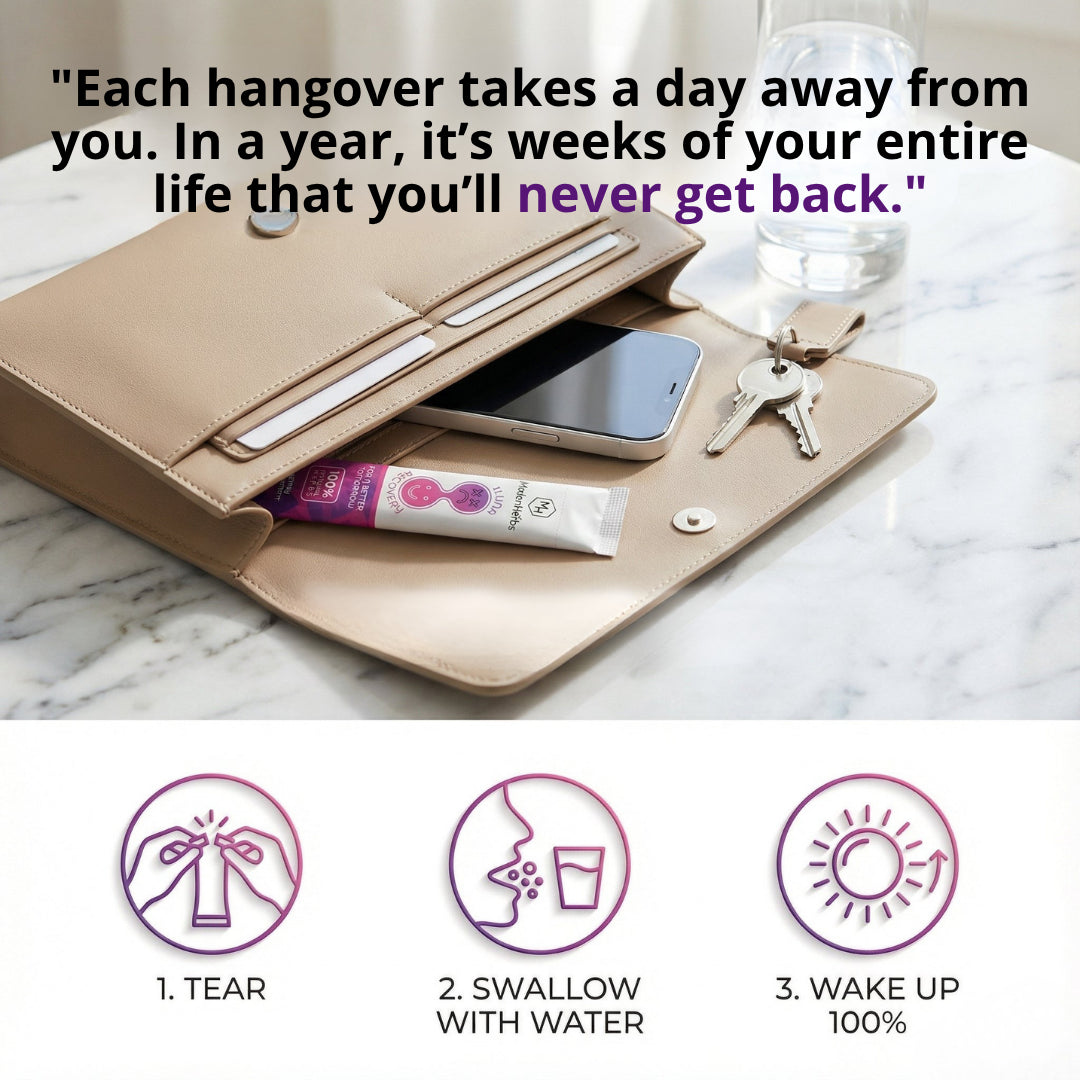 Take it Before Drinking. Wake up Ready for your Sunday.