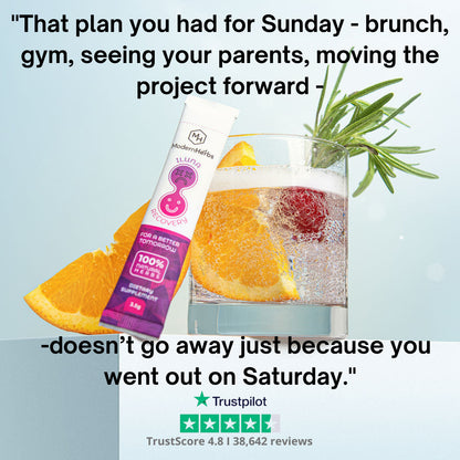 Take it Before Drinking. Wake up Ready for your Sunday.
